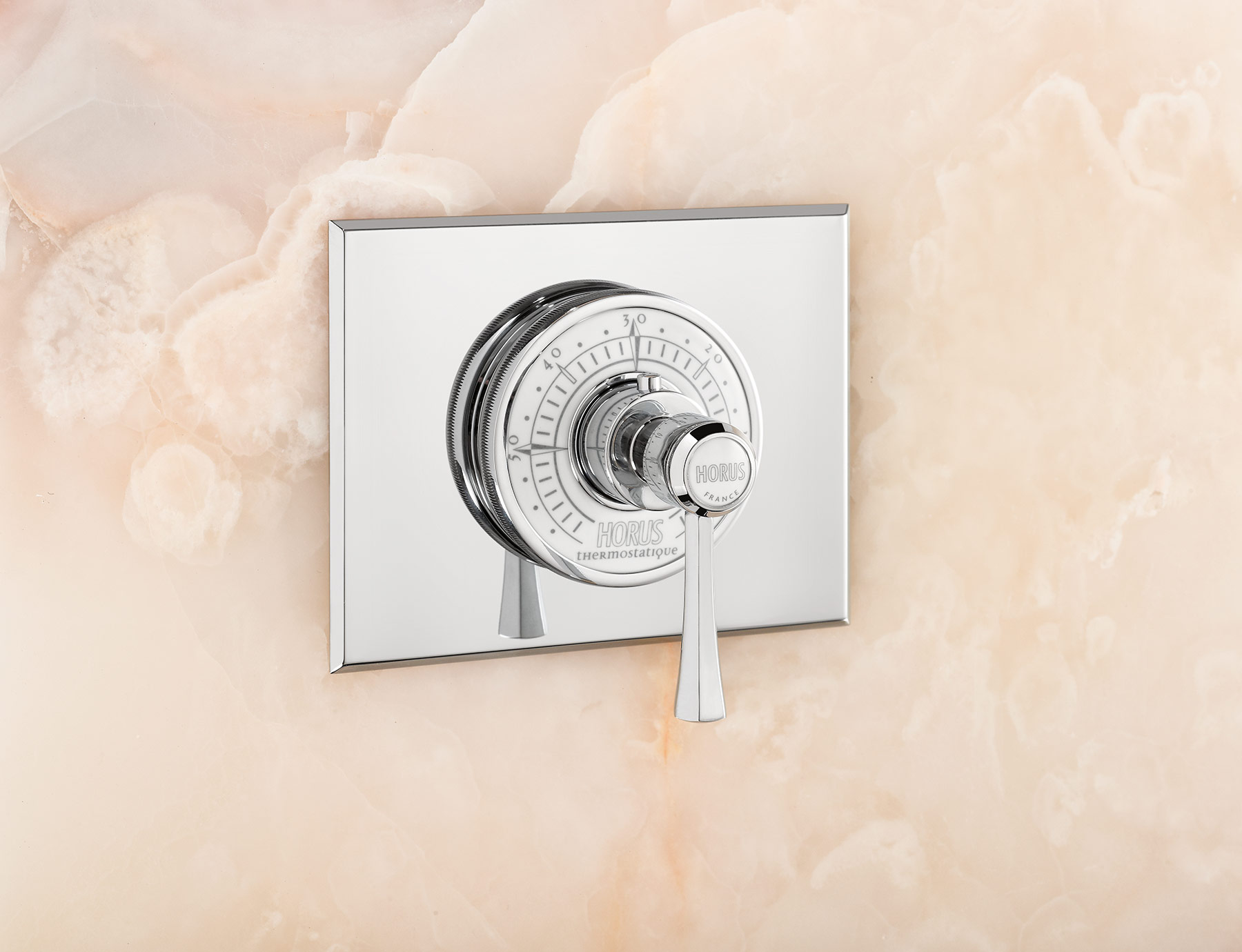 Traditional Ascott Wall Mount Thermostatic Mixer
