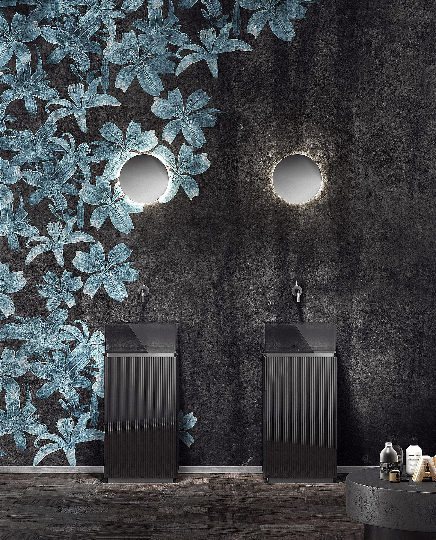 Modern Eclipse Wall Mounted Lighted Mirror