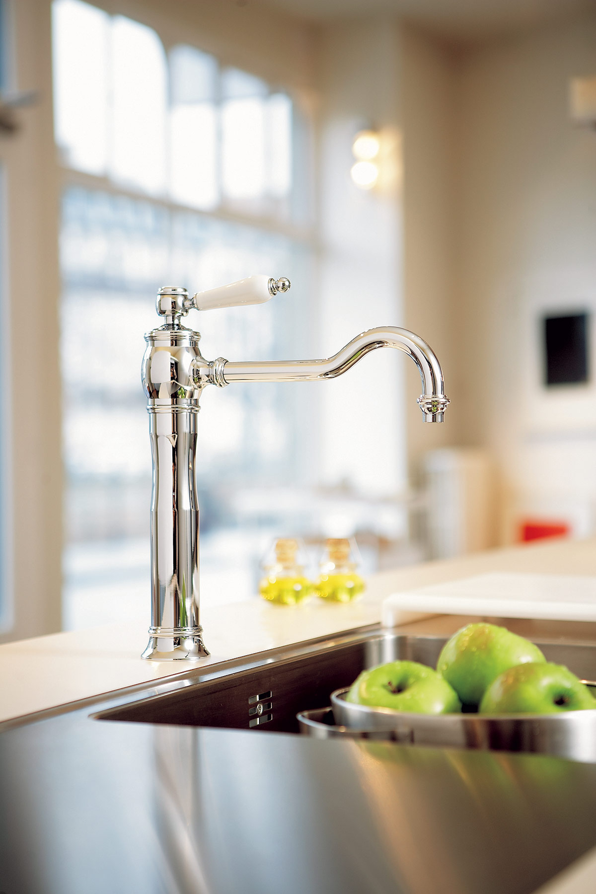 Traditional Emily Deck Mount Kitchen Faucet