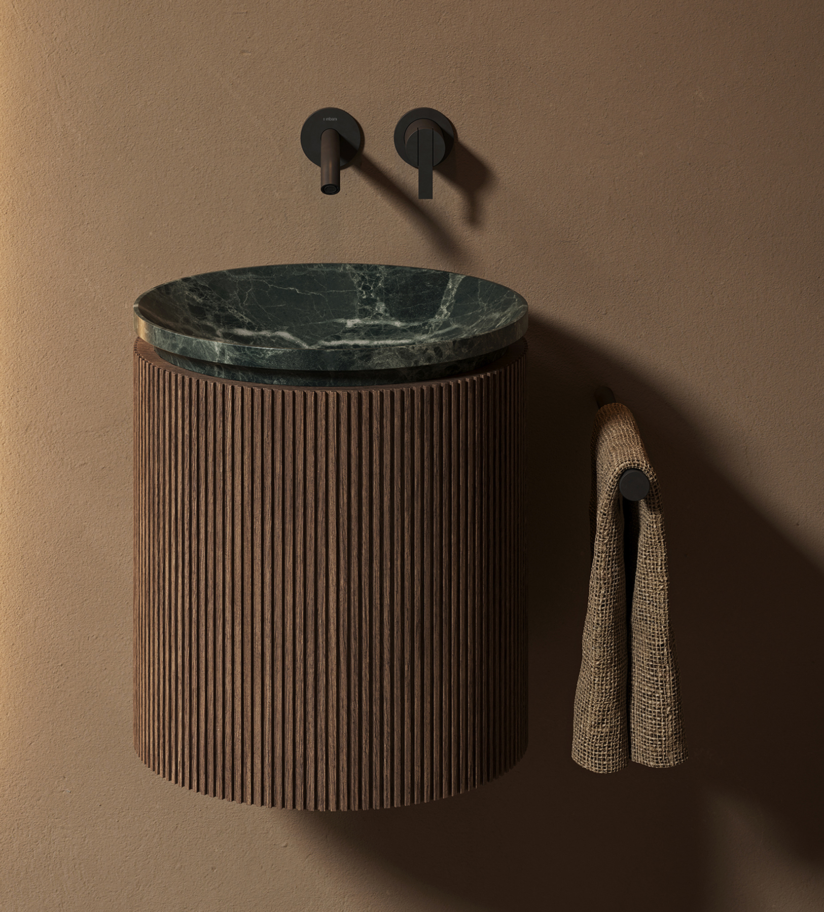 Grate Round Wall Mount Washbasin