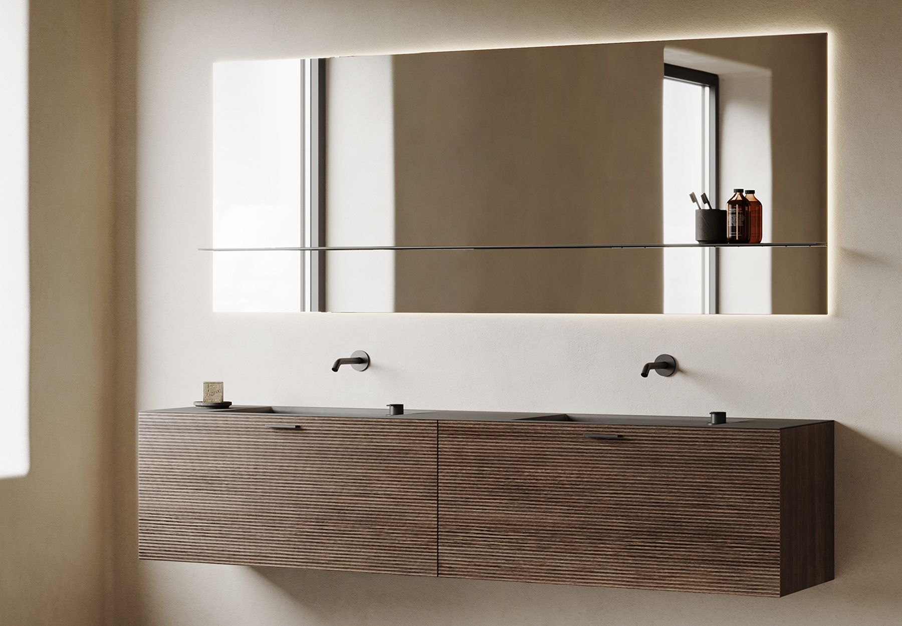 Grate Wall Mount Vanity