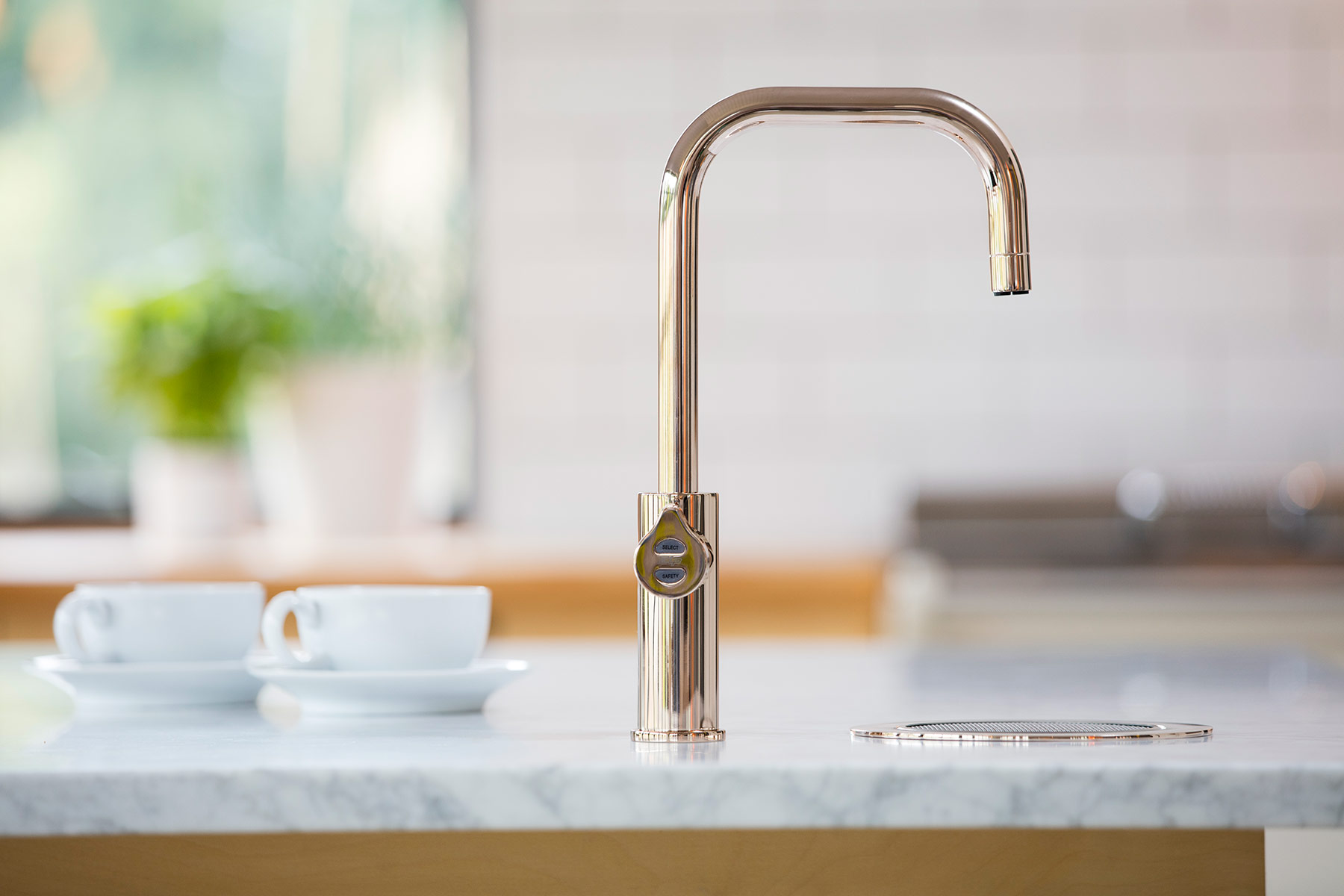 Modern HydroTap Cube Boiling, Chilled Faucet