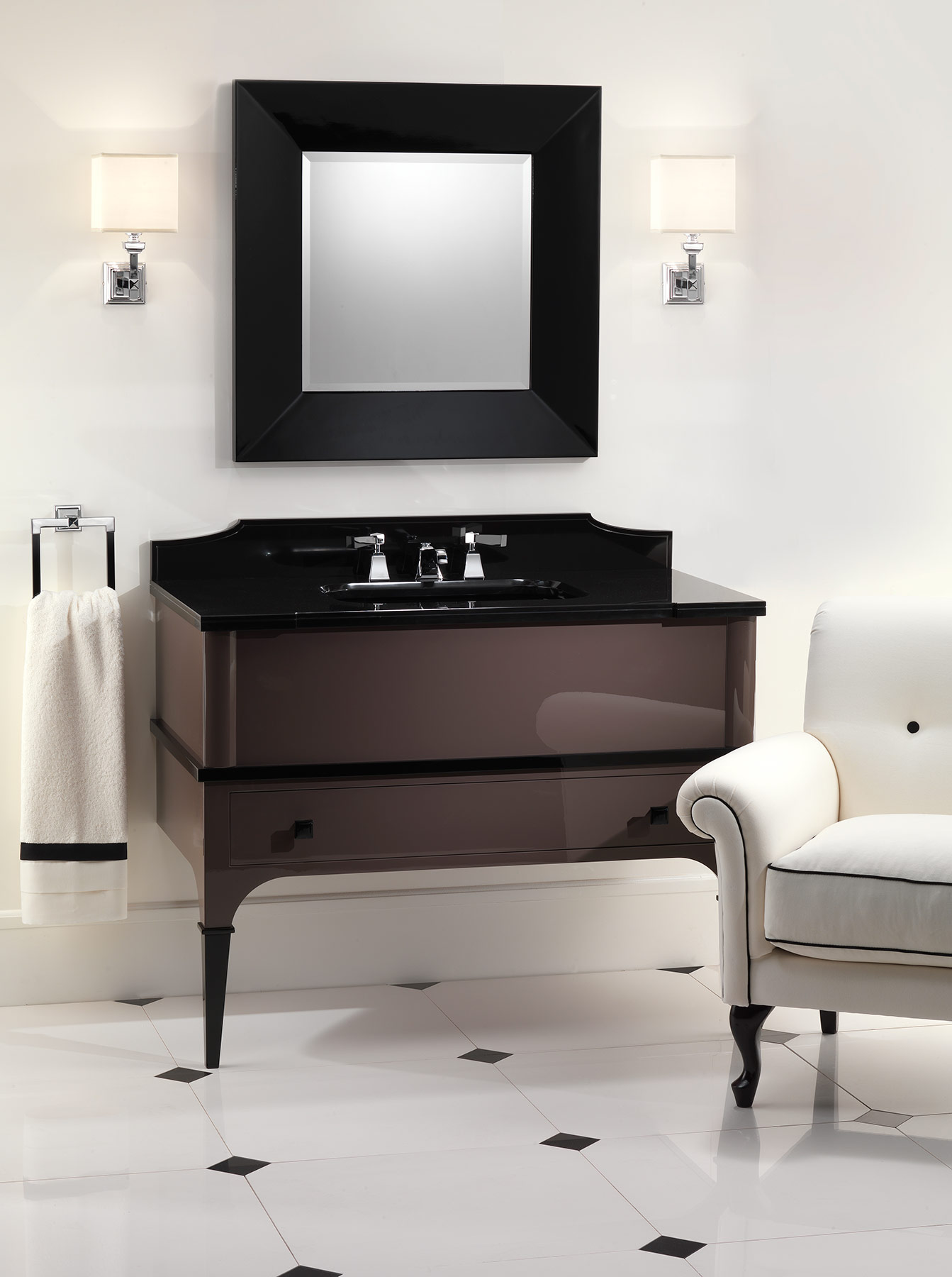 Traditional Suite Wall Mount Vanity Unit